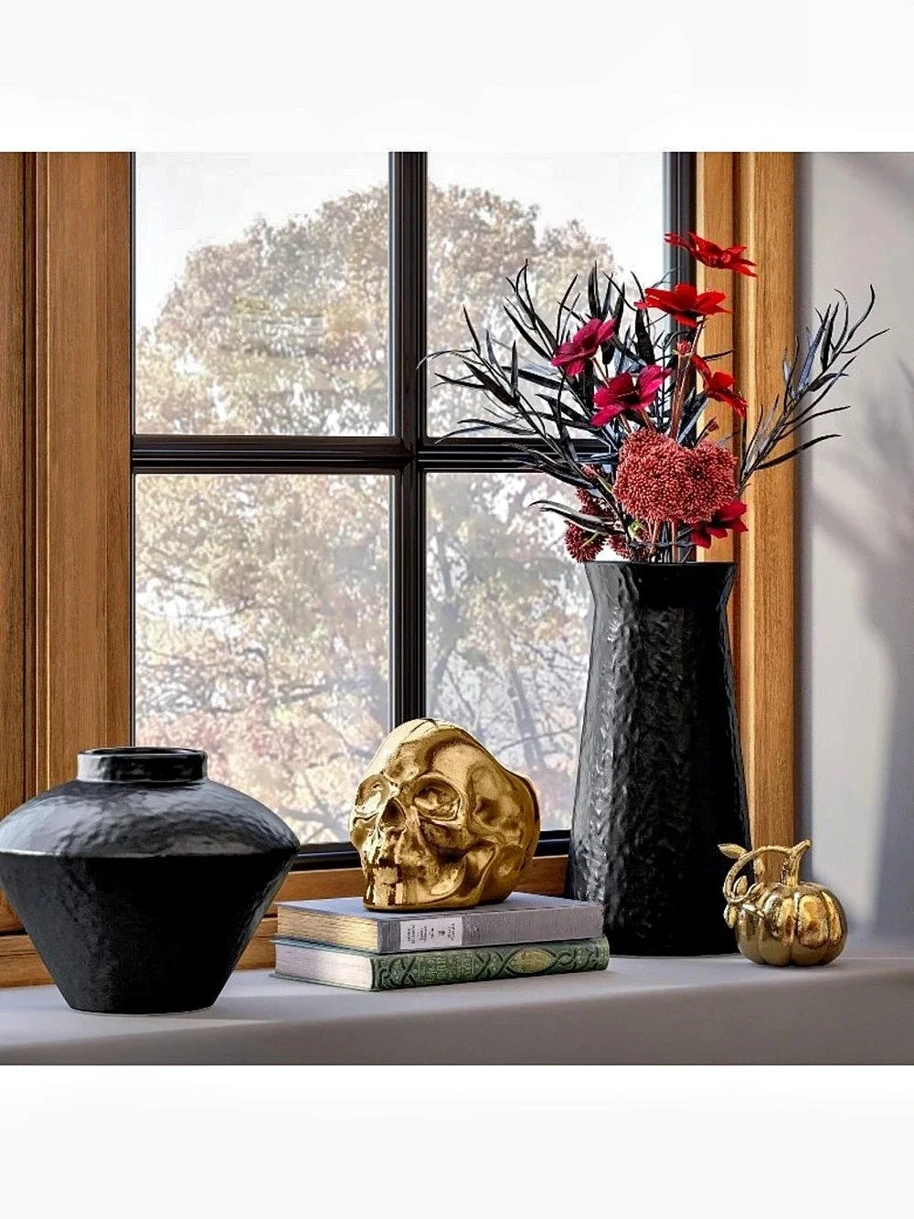 Threshold Small Modern Black Vase Ceramic